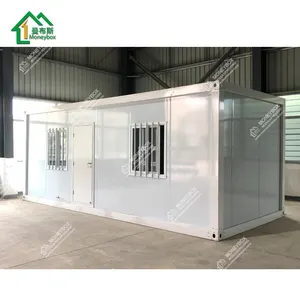 20ft 30ft 40ft modular flat pack living prefab container house with bathroom and kitchen and furniture