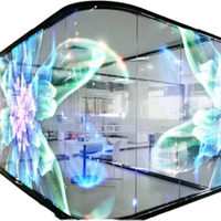 Intérieur Extérieur Polymère Polymère Nano Transparent Affichage Mur de verre IP65 LED pour Magasin de détail Ascenseur Aéroport Utilisation OEM 1 an
