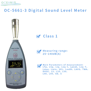Sonmètre de niveau sonore de classe environnementale 1 OC-5661-3, 30-130 dB, avec garantie d'un an pour utilisation en véhicule - Product Image 2
