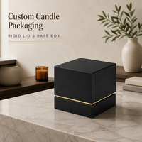 Kotak Hadiah Lilin Hitam Persegi Panjang Premium Grosir Produsen, Set Mewah Natal Kustom, Kemasan Kosong, Dompet, Daur Ulang