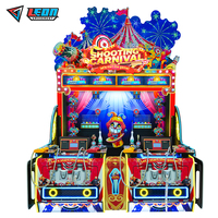 SHOOTING CARNIVAL Simulateur de tir au pistolet en métal, machine d'arcade à monnayeur, multijoueur, défi de niveau immersif, grand modèle, anglais