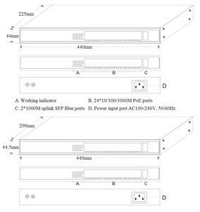 Switch PoE+ Gigabit de 24 Puertos Poe y 2 SFP - Product Image 3