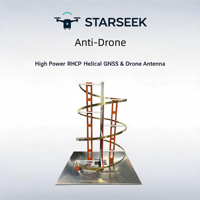 Antenne spirale polarisée circulairement droite 100 MHz-5850 MHz multibandes pour navigation et contremesures aériennes de drones