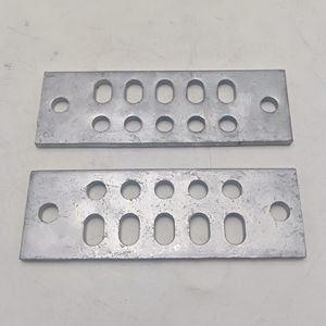 Özel OEM hassas damgalama Metal işleme parçaları çelik sıcak daldırma galvanizli çok delikli delme plakası - Product Image 2