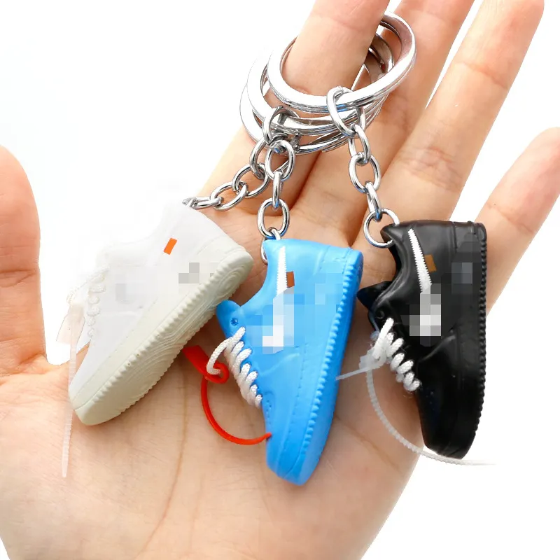 Soft Pvc A1r Force 1 Silicone Luxury Ring Jdm 3D Sneaker Custom Acrylic Accessories Promotional Keychains