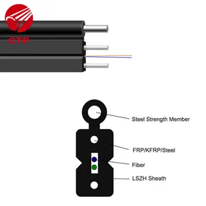 Optical Cable FTTH Drop Cable Outdoor Fiber Optic Cable with Steel Wire Vietnam factory Direct Supply