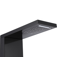 Panneau de douche en acier inoxydable 1018 avec robinets sur pied, accessoires de robinetterie de salle de bain pour paroi de douche