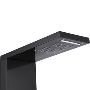 Panel de <span class=keywords><strong>ducha</strong></span> de <span class=keywords><strong>acero</strong></span> <span class=keywords><strong>inoxidable</strong></span> 1018 con soporte de pie y grifos, accesorios de grifería para <span class=keywords><strong>mampara</strong></span> de <span class=keywords><strong>ducha</strong></span> - Product Image 5
