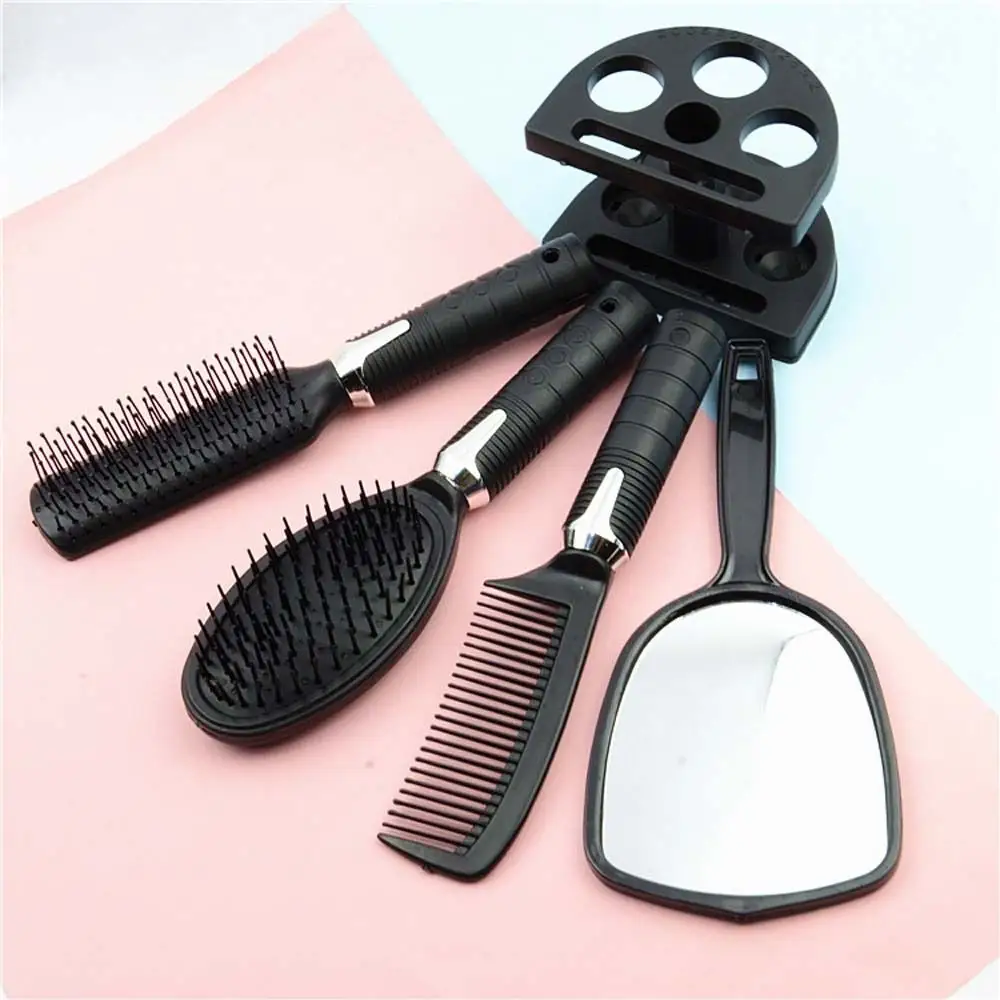 Outil de coiffure pour femmes Peigne à coussin d'air Kit d'accessoires de coiffure Brosse à cheveux Peignes avec miroir