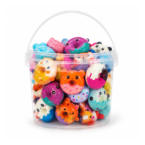 Portable Sensory Play Doughnut Shape Animal <b>Squishy</b> Toy Slow Rising Hand Pinch Anxiety Relief Kids Gift Bulk Supplier - Product Image 6