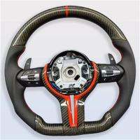 Volant sport modifié SOON TODA en fibre de carbone avec logo tricolore pour les modèles BMW de la série F F10 F15 F30 F32 F80 M4 M3