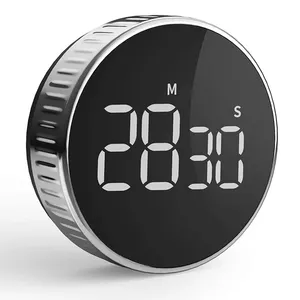 Timer Dapur Timer Kelas Digital untuk Anak-anak, Timer Hitung Mundur LED Magnetik Besar dengan Fungsi Cahaya Konstan