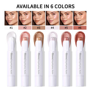 Baume illuminateur en stick, longue tenue, léger, imperméable, cosmétiques <span class=keywords><strong>champagne</strong></span>, éclaircissant, paillettes, contour naturel, maquillage - Product Image 5