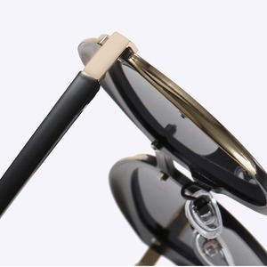Stilvolle polarisierte Cat-Eye-Sonnenbrille für Damen, Sonnenbrille für Herren, bequemer Metallrahmen, verspiegelte Sonnenbrille zum Fahren, UV400 - Product Image 4