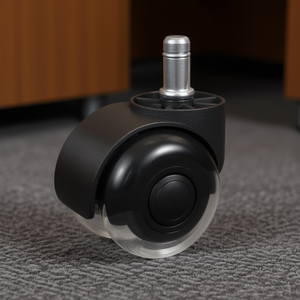 Roulettes de chaise de bureau robustes de 2 pouces en polyuréthane, double roulettes, capacité de charge de 440 lb, roue universelle pour meubles - Product Image 2