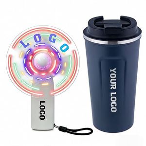 Nouveau Mini Ventilateur Portable à LED avec Logo Personnalisé et Message, Idéal pour les Événements Promotionnels et Cadeaux d'Entreprise (Vente en Gros) - Product Image 1