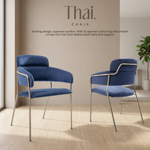 Fauteuil moderne en velours à dossier haut avec assise rembourrée et structure métallique pour salon et restaurant - Product Image 3