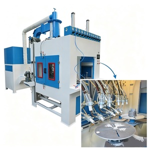 Automatic Continuous Rotating Table <b>Sandblasting</b> Cabinet Batch Rotary <b>Sandblasting</b> <b>Machine</b> - Product Image 1