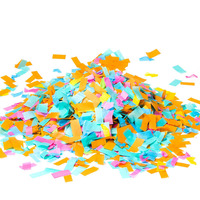 Papier Confetti Multicolore Biodégradable en Vrac (1 kg) – Papier de Soie Arc-en-ciel Lumineux et Non Tachant pour Décoration d'Événements et Loisirs Créatifs