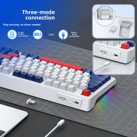 Clavier mécanique sans fil TF780 de haute qualité, souris et tapis de souris, ensemble 3-en-1, adapté aux joueurs sur PC