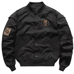 Veste Safari Décontractée Homme XiangHong – Imperméable en Toile, Col Montant, Fermeture Éclair, Logo Personnalisable (Service OEM), Vente en Gros - Product Image 1