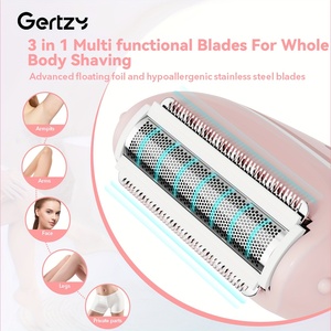 Afeitadora eléctrica USB para mujer, nuevo modelo, <span class=keywords><strong>depiladora</strong></span> de cuerpo completo indolora con carga de lámina, afeitado doméstico para uso doméstico y RV - Product Image 3