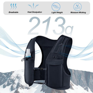 خفيفة الوزن للتنفس ، زجاجة ناعمة من النيوبرين العاكسة للرجال والنساء ، سترة من البوليستر للترطيب والمشي لمسافات طويلة - Product Image 2