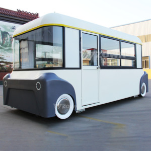 Eye-Catching Fiberglass Mobile Food Unit Compact Food Vendor Charming Food <b>Cart</b> <b>Wheels</b> Mini Food Truck Burger Ice Snack Food - Product Image 3