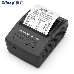 Mini impresora térmica portátil, dispositivo de impresión de diente azul POS 58, controlador térmico, descarga de POS-5811