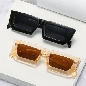 Gafas de Sol Cuadradas Retro de Moda 2022 para Hombre y Mujer, Color Rosa Verde, Gafas de Sol Rectangulares Pequeñas Color Jelly - Product Image 2