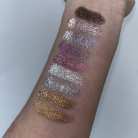 Palette d'ombres à paupières métalliques pressées végétaliennes Sparkle Metallic Foil Shimmer Duochrome