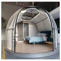 Cadre en aluminium auvent de chambre étoile claire tente de camping géodésique maison dôme tente transparente