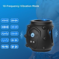Bestseller Anneau pénien électrique réutilisable pour homme, pour l'éjaculation précoce, avec stimulation féminine et couvre-glande pour retarder l'éjaculation