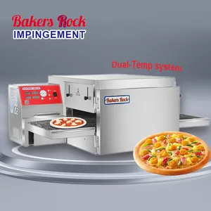 16 inch small size counter top fully automatic pizza conveyor oven for food truck