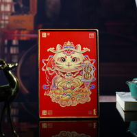 Ornement en laiton Chat porte-bonheur de dessin animé, Décoration de bureau porte-bonheur, Cadeau festif pour l'inauguration de magasins et entreprises