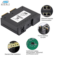 Commutateur 16 canaux/entrée et sortie numériques (io) Ethernet Cascade Modbus TCP 16DI16DO Sortie transistor pour équipement d'automatisation