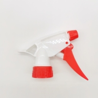 Bouteille pulvérisatrice à gâchette en HDPE blanc opaque réutilisable de 500/750/1000 ml avec pulvérisateur rouge et blanc, bouteille vide pour l'arrosage des plantes