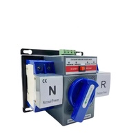 Commutateur de transfert automatique (ATS) double alimentation 2P 4P 63A 230V 20kA monophasé classe PC pour alimentation industrielle