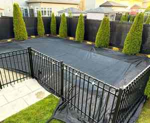 Waterproof and Dustproof Safety Cover for Inground <b>Pools</b> Rectangle Winter Swimming <b>Pool</b> PE Cover - Product Image 2