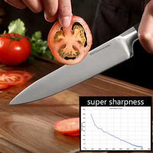 KITCHENCARE Juego de Cuchillos de Chef Juego de Cuchillos de Cocina de Acero Inoxidable con Afilador Tijeras Soporte Acrílico - Product Image 2