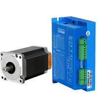Motor Stepper putaran terbuka 1 sumbu CNC KIT 12 Nm Nema 34 Motor Stepper & 1.5-8.4A 40-110V DC./30V-80VAC Driver Stepper