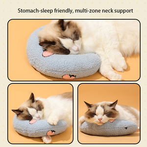 <span class=keywords><strong>เบาะ</strong></span>รองนอนรูปตัวยูสำหรับสัตว์เลี้ยง IVY PET ดีไซน์ทันสมัยหรูหรา พร้อมหมอนรองคอเพื่อการปกป้อง - Product Image 4