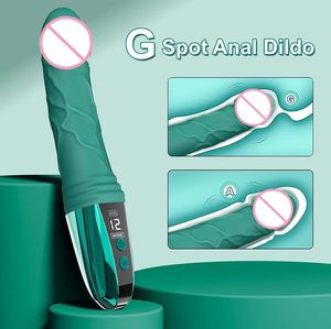 Nuovi realistici LCD per adulti Sex Toys per donne con motore USB vaginale G-Spot vibratori tra cui anale Dildo vibratore bacchetta conveniente - Product Image 2