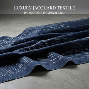 <span class=keywords><strong>Tissu</strong></span> de matelas en jacquard ondulé bleu marine 180-600GSM, rayé, largeur 250cm, <span class=keywords><strong>Coutil</strong></span> <span class=keywords><strong>Tissu</strong></span> De Matelas Tela Para Colchon - Product Image 2