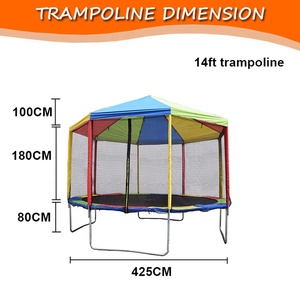 Funjump Custom 6 - 16FT Outdoor Jumping <strong>Round</strong> <strong>Trampoline</strong> with Waterproof UV Resistant <strong>Tent</strong> - Product Image 4