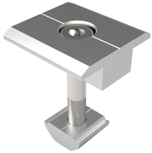 Extremo solar y abrazadera media Abrazadera <span class=keywords><strong>de</strong></span> soporte <span class=keywords><strong>de</strong></span> panel solar ajustable Soporte fotovoltaico ancho para sistema <span class=keywords><strong>de</strong></span> panel solar Fácil instalación - Product Image 2