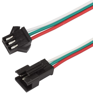 Conector de Cable para Circuitos Integrados, Macho a Hembra, 3 Pines, JST SM, Conector Macho Hembra, Cable para Luz LED - Product Image 1