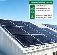 Panneau solaire haute puissance 560 W, directement de l'usine, pour l'alimentation des toits résidentiels et les projets d'éclairage public