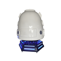 Máquina de Realidad Virtual 9D para Interiores, Simulador de Vuelo en Cápsula Espacial, Cine, Fibra de Vidrio y Metal, Centro Comercial, Aeropuerto, Atracción de Entretenimiento Deportivo