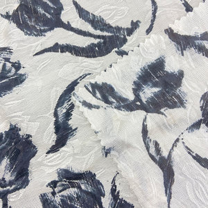 <span class=keywords><strong>Tissu</strong></span> jacquard pour robe, 80% lyocell 20% nylon 79gsm léger et doux avec imprimé d'<span class=keywords><strong>étamine</strong></span> noire - Product Image 5